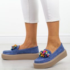 Niebieskie skórzane mokasyny damskie Filippo Dp6765/25. Niebieskie mokasyny damskie Filippo, z jeansu, biznesowe. Za 229.00 zł.