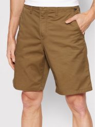 Vans Szorty materiałowe Authentic VN0A5FJX Brązowy Relaxed Fit. Brązowe szorty męskie Vans, m, bez wzorów, z bawełny. Za 169.99 zł.