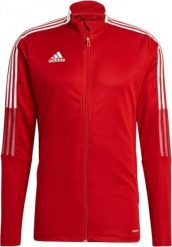 Adidas Czerwony S. Czerwone bluzy męskie Adidas, m, bez wzorów, bez kaptura. Za 94.39 zł.