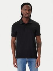 Calvin Klein Polo Birdseye LV04LF208G Czarny Regular Fit. Czarne koszulki polo męskie Calvin Klein, m, bez wzorów, z bawełny, bez ramiączek. Za 329.99 zł.