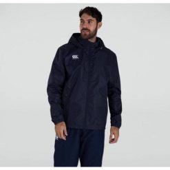 Wodoodporna kurtka zapinana na zamek błyskawiczny Canterbury Club Vaposhield. Niebieskie kurtki męskie CANTERBURY, m, bez wzorów, z softshellu, bez kaptura. Za 436.50 zł.