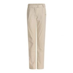 Spodnie damskie Joma Resort. Brązowe spodnie materiałowe damskie Joma, l, bez wzorów, z materiału, z standardowym stanem. Za 157.00 zł.