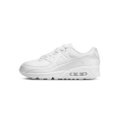 Buty do chodzenia damskie Nike Air Max 90. Białe obuwie sportowe damskie Nike, bez wzorów, z materiału, do biegania, nike air max. Za 534.55 zł.