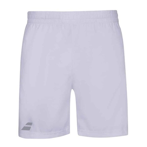 Spodenki tenisowe Babolat Play Short Men. Białe szorty męskie BABOLAT, m, bez wzorów, z materiału. Za 95.99 zł.