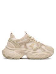 Patrizia Pepe Sneakersy PJ422.02 Beżowy. Brązowe buty sportowe dziewczęce Patrizia Pepe, bez wzorów, bez zapięcia. Za 639.99 zł.