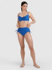 4F Dół od bikini damski - niebieski XS. Niebieskie bikini damskie 4f, na lato, uniwersalny, bez wzorów. W wyprzedaży za 49.99 zł.