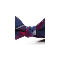 Mucha wiązana TERSA kratka. Niebieskie krawaty i muchy Hisoutfit, w kratkę, z materiału, wizytowe. Za 89.00 zł.