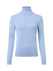Franco Callegari Sweter z kaszmiru Kobiety Kaszmir niebieski, S. Niebieskie swetry damskie Franco Callegari, s, bez wzorów, z kaszmiru, bez kołnierzyka, bez ramiączek, bez kaptura. Za 499.95 zł.