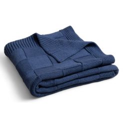 Kocyk SQUARE CHECKS z bawełny 80x100. Niebieskie kocyki dla dzieci Multitex, z bawełny. Za 120.20 zł.