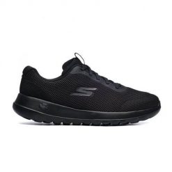 Buty do chodzenia damskie Skechers Go Walk Joy- Light. Czarne obuwie sportowe damskie Skechers, bez wzorów, z gumy, trekkingowe. Za 179.00 zł.