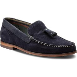 Mokasyny TED BAKER - Dougge 2 9-17137 Sued Am Dk Blue. Niebieskie mokasyny męskie Ted Baker, z materiału. W wyprzedaży za 479.00 zł.
