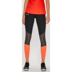 Under Armour - Legginsy Speed Pocket Run Crop. Różowe legginsy damskie Under Armour, z dzianiny. Za 299.90 zł.