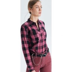 Koszula w kratę - Pomarańczowy. Koszule damskie marki Cropp. Za 29.99 zł.