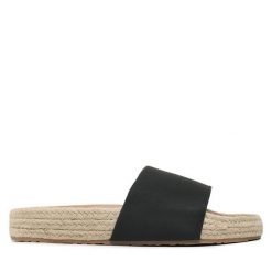 Espadryle Roxy. Czarne espadryle damskie Roxy, bez wzorów, bez obcasa, bez zapięcia. Za 199.99 zł.