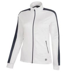 Damska bluza dresowa Galvin Green Dixie. Białe bluzy sportowe damskie GALVIN GREEN, bez wzorów, z dresówki, bez kaptura, na golfa. Za 723.00 zł.