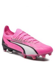 Puma Buty do piłki nożnej ULTRA ULTIMATE FG/AG 10774401 01 Różowy. Czerwone buty sportowe męskie Puma, ze skóry, bez zapięcia. Za 309.99 zł.
