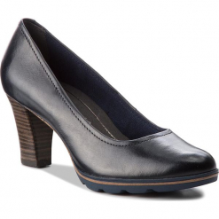 Półbuty TAMARIS - 1-22425-21 Navy 805. Niebieskie półbuty damskie Tamaris, z materiału, eleganckie. Za 229.90 zł.