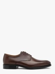 Brązowe eleganckie półbuty. Brązowe eleganckie półbuty Ryłko, ze skóry, eleganckie, bez zapięcia. Za 729.99 zł.