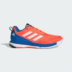 Buty Novaflight 2 Indoor. Białe buty sportowe męskie Adidas, z materiału, bez zapięcia, do piłki ręcznej. Za 479.00 zł.