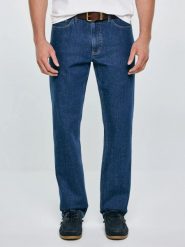 Jeansy męskie z prostą nogawką granatowe Colt 539. Niebieskie jeansy męskie Big Star, eleganckie. Za 349.99 zł.