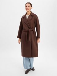Weekend Max Mara płaszcz wełniany Kobiety wełna ze strzyży brązowy, 42. Brązowe płaszcze damskie Weekend Max Mara, bez wzorów, z wełny, biznesowe, bez kaptura. Za 3,599.95 zł.