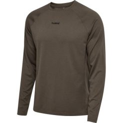 Koszulka z długim rękawem Hummel Momentum. Brązowe koszulki sportowe męskie Hummel, m, bez wzorów, bez kołnierzyka, bez ramiączek. Za 247.00 zł.