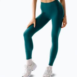 Legginsy do jogi damskie JoyInMe Oneness Ease 7/8. Zielone legginsy damskie Joy in me, bez wzorów, z elastanu, na fitness i siłownię. Za 379.99 zł.