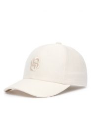 BOSS Czapka z daszkiem Zed B Icon 50566252 Kremowy. Białe rękawiczki męskie Boss, bez wzorów, z bawełny. Za 259.99 zł.