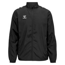 Kurtka Hummel Micro Zip. Czarne kurtki damskie Hummel, m, bez wzorów, z materiału, bez kaptura. Za 220.25 zł.