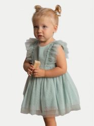 Mayoral Sukienka elegancka 1905 Zielony Regular Fit. Zielone sukienki dla dziewczynek Mayoral, bez wzorów, z syntetyku, eleganckie, bez ramiączek. Za 189.99 zł.