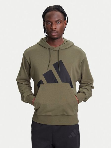 Adidas Bluza Essentials Big Logo JE8892 Khaki Regular Fit. Brązowe bluzy męskie Adidas, m, bez wzorów, z bawełny, bez kaptura. Za 159.99 zł.