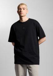 Koszulka sportowa męska Prosto Jacquard Label z krótkim rękawem. Czarne koszulki sportowe męskie Prosto., m, z aplikacjami, z bawełny, bez kołnierzyka, bez ramiączek. Za 164.99 zł.