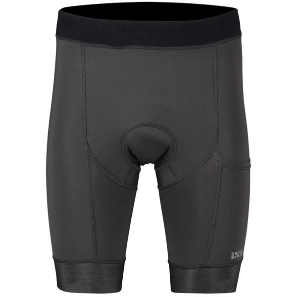 Spodenki rowerowe IXS Flow XTG. Czarne krótkie spodenki sportowe męskie IXS, xl, bez wzorów, z materiału, rowerowe. Za 370.00 zł.