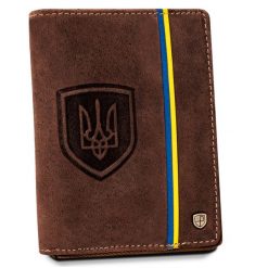 Portfel skórzany Peterson PTN 340-P-UP UA brązowy. Brązowe portfele męskie Peterson, bez wzorów, ze skóry. Za 104.00 zł.