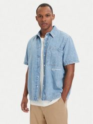 Karl Lagerfeld Jeans Koszula jeansowa B2M16013 Niebieski jasny Regular Fit. Niebieskie koszule męskie Karl Lagerfeld Jeans, m, bez wzorów, z bawełny, bez kołnierzyka, bez ramiączek. Za 529.99 zł.