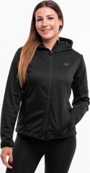 4f Kurtka przejściowa softshell z kapturem damska 4F F215 czarna L. Czarne kurtki damskie 4f, l, bez wzorów, z softshellu, z kapturem. Za 215.99 zł.