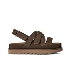 Sandały Ugg Australian W Goldenstar Gleam Damskie. Zielone sandały damskie UGG, bez wzorów, z materiału, bez obcasa, bez zapięcia. Za 611.99 zł.