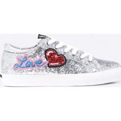 Love Moschino - Tenisówki. Szare trampki i tenisówki damskie Love Moschino, z materiału. W wyprzedaży za 539.90 zł.