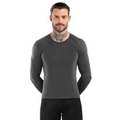 Męska podkoszulka rowerowa z wełny Kolarstwo Siroko SRX Compact. Szare koszulki sportowe męskie SIROKO, m, bez wzorów, z wełny, bez kołnierzyka, bez ramiączek, rowerowe. Za 297.90 zł.