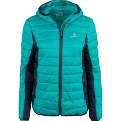 Kurtka Damska Athl DPT Salome Turkusowa - Sportowa i Oddychająca. Niebieskie bluzy sportowe damskie ZUMBA WEAR, bez wzorów, z poliamidu, bez kaptura, na jogę i pilates. Za 254.99 zł.