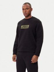 Armani Exchange Bluza XM001892 AF10818 MC237 Czarny Regular Fit. Czarne bluzy męskie Armani Exchange, m, bez wzorów, z bawełny, bez kaptura. Za 359.99 zł.