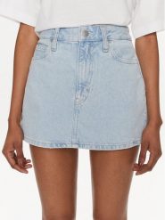Calvin Klein Jeans Spódnica jeansowa J20J222828 Niebieski Slim Fit. Niebieskie spódnice damskie Calvin Klein Jeans, bez wzorów, z jeansu. Za 219.99 zł.
