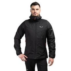 Kurtka trekkingowa męska Puez Catinaccio 2 Twr Hd. Czarne kurtki męskie Salewa, m, bez wzorów, trekkingowe. W wyprzedaży za 868.10 zł.