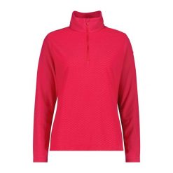 Damski polar CMP. Czerwone bluzy sportowe damskie CMP, bez wzorów, z polaru, bez kaptura, narciarskie. Za 276.00 zł.