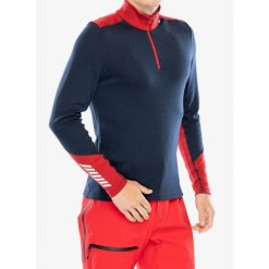 Bluza męska Helly Hansen LIFA Merino Midweight 1/2 Zip. Niebieskie bluzy męskie Helly Hansen, l, bez wzorów, bez kaptura, narciarskie. Za 460.00 zł.