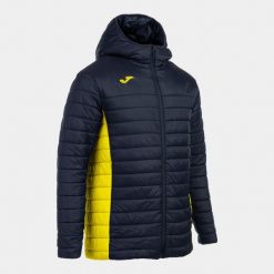 Kurtka z kapturem Joma Urban V. Niebieskie kurtki sportowe męskie Joma, bez wzorów, z puchu, do biegania. Za 482.00 zł.