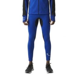 Legginsy męskie Lacoste sportowe treningowe niebieskie. Niebieskie legginsy sportowe męskie Lacoste, l, bez wzorów, z materiału, długie, do biegania. Za 265.76 zł.