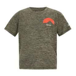 T-shirt Dziecięca Z Nadrukiem Na Plecach Alvarado. Zielone t-shirty dla chłopców Regatta, bez wzorów, bez ramiączek. Za 54.99 zł.