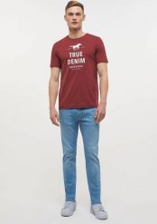 Mustang Mustang męska koszulka t-shirt ALEX C PRINT 1012514 7256 L. T-shirty męskie Mustang, l, bez wzorów, bez kołnierzyka. Za 69.99 zł.