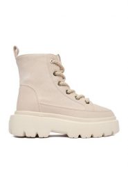 Roxy Trzewiki CEO-V12-1125 Beżowy. Brązowe botki damskie Roxy, z materiału, bez obcasa, na płaskiej podeszwie, bez zapięcia. Za 279.99 zł.